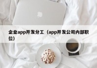 企业app开发分工（app开发公司内部职位）