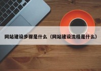 网站建设步骤是什么（网站建设流程是什么）