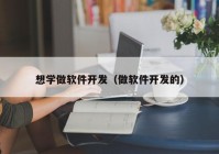 想学做软件开发（做软件开发的）