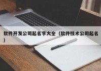 软件开发公司起名字大全（软件技术公司起名）