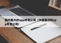 国内最大的app开发公司（中国最好的app开发公司）