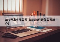 app开发有限公司（app软件开发公司简介）