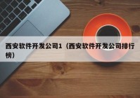 西安软件开发公司1（西安软件开发公司排行榜）